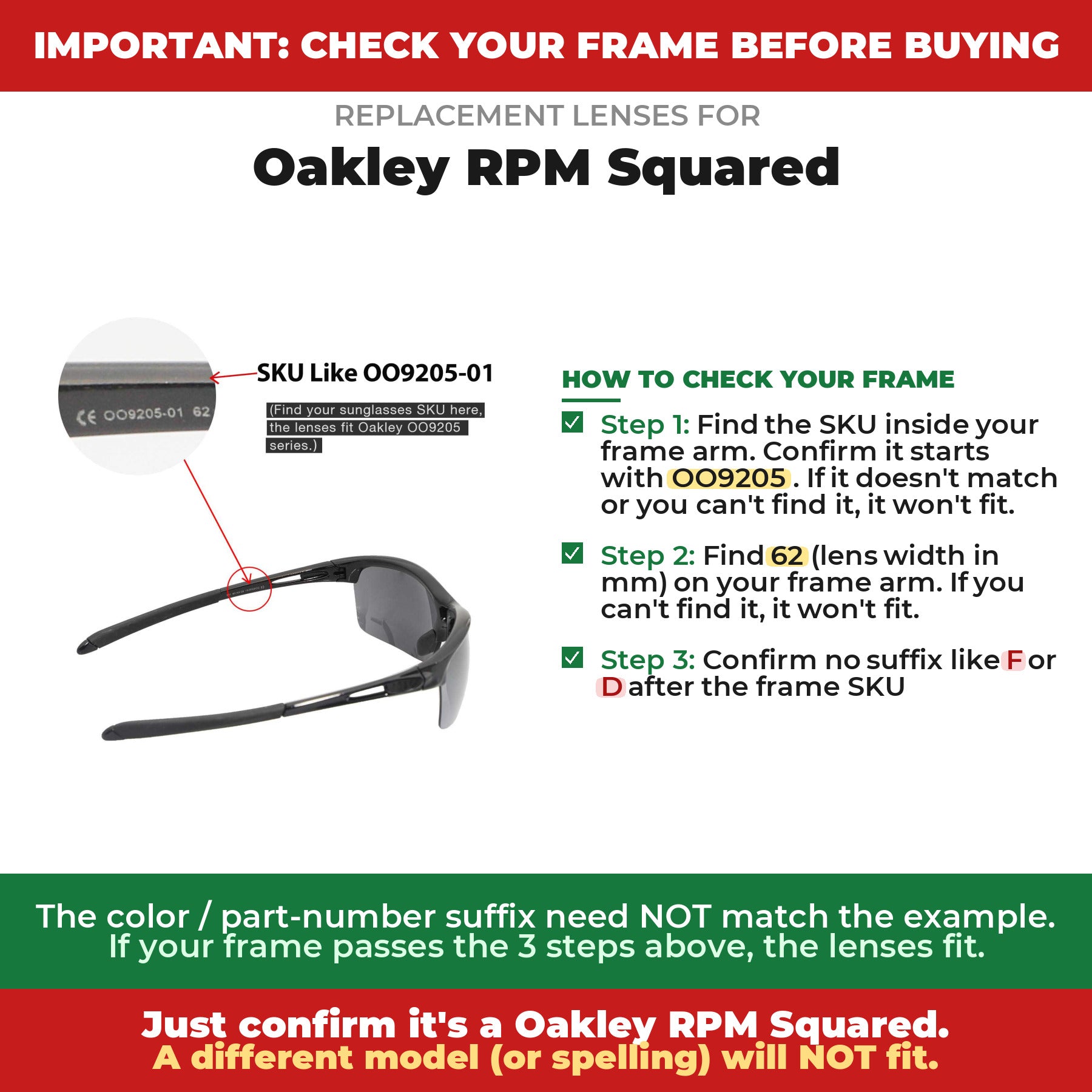 Verify your Oakley RPM Squared frame##shared