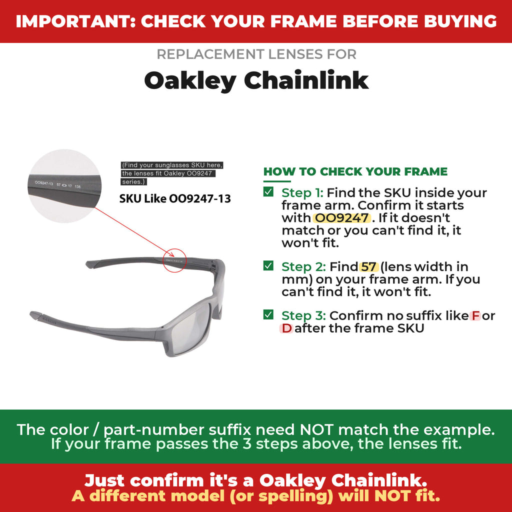 Verify your Oakley Chainlink frame##shared