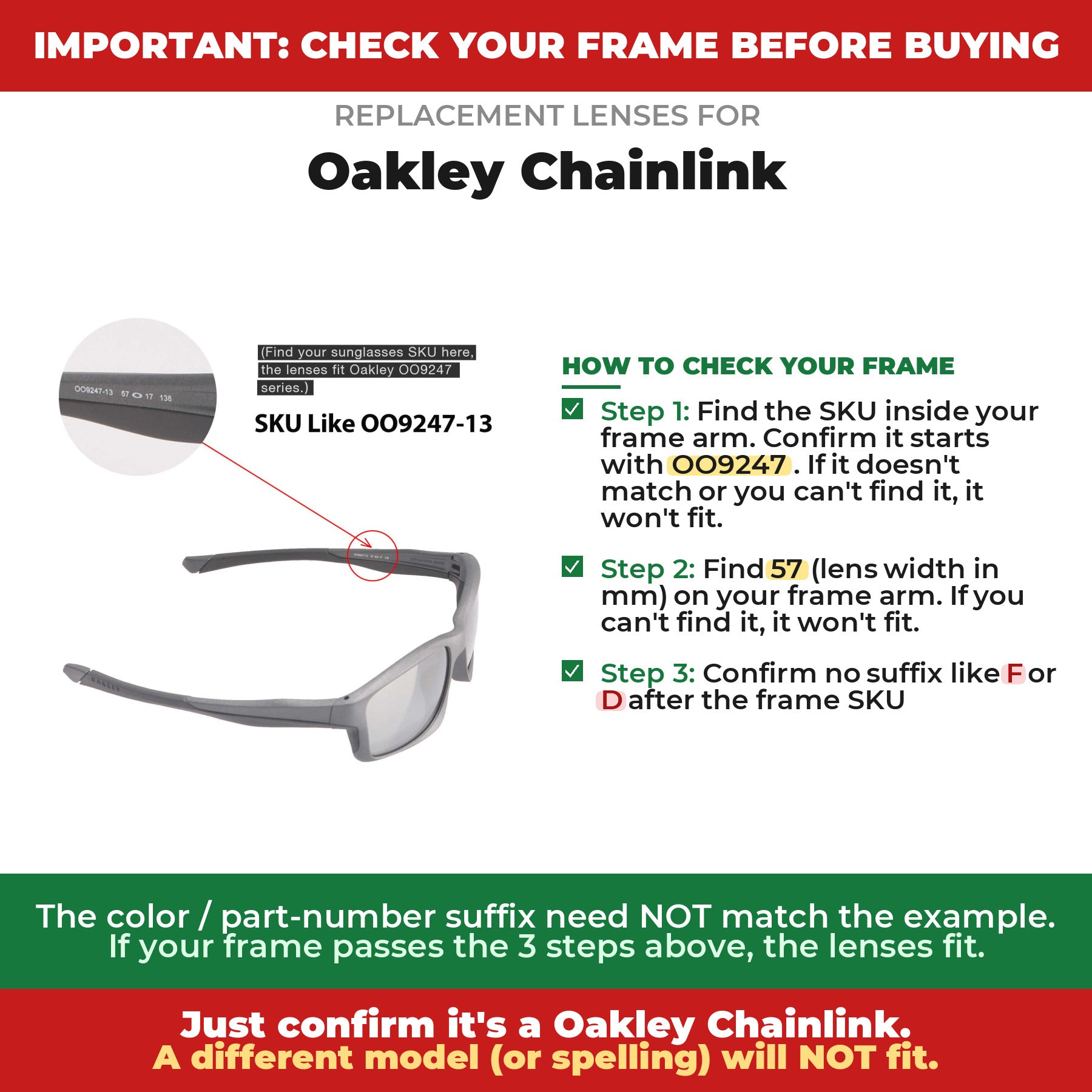 Verify your Oakley Chainlink frame##shared