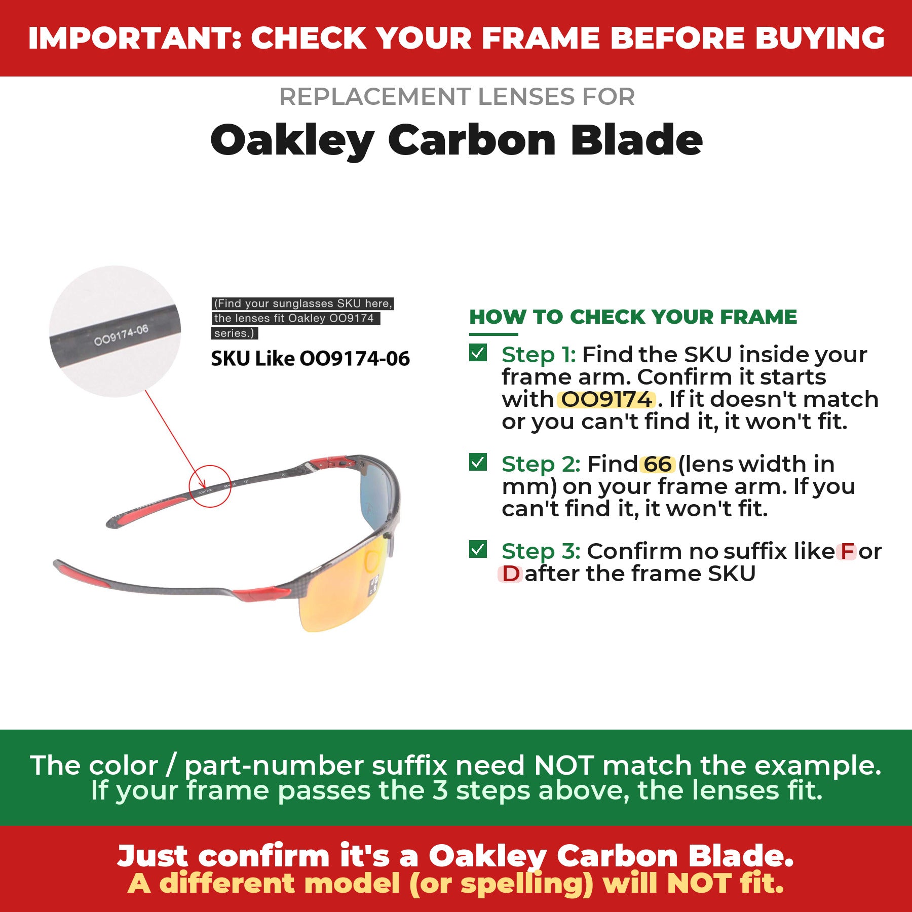 Verify your Oakley Carbon Blade frame##shared