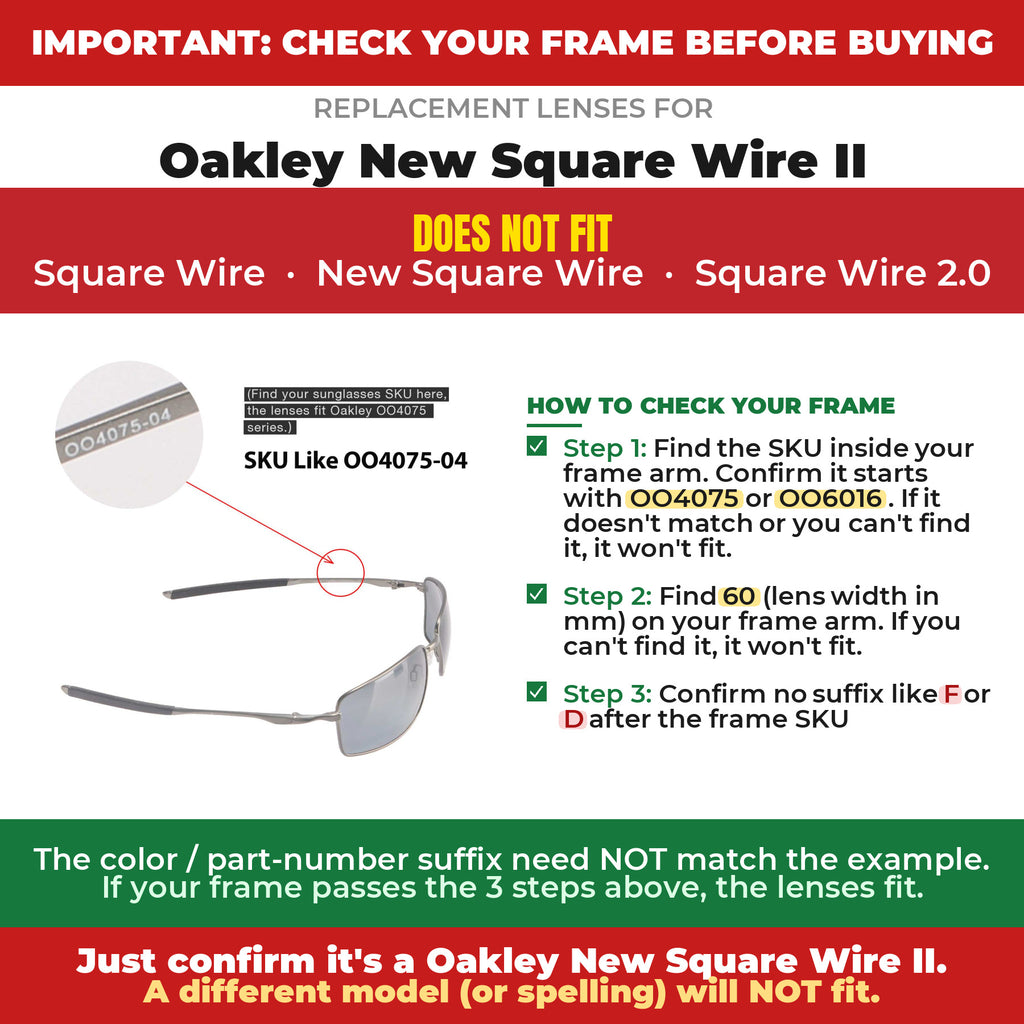 Verify your Oakley New Square Wire II frame##shared