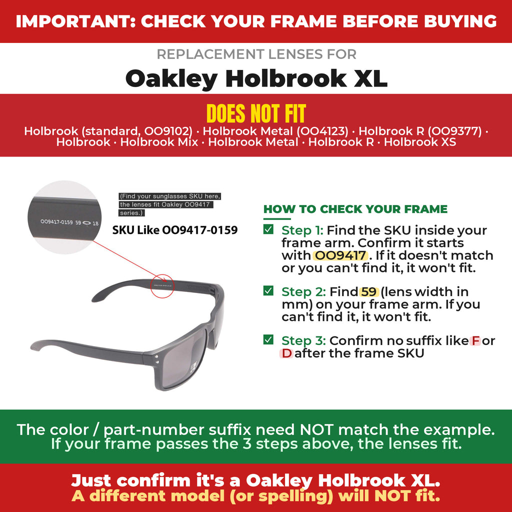 Verify your Oakley Holbrook XL frame##shared