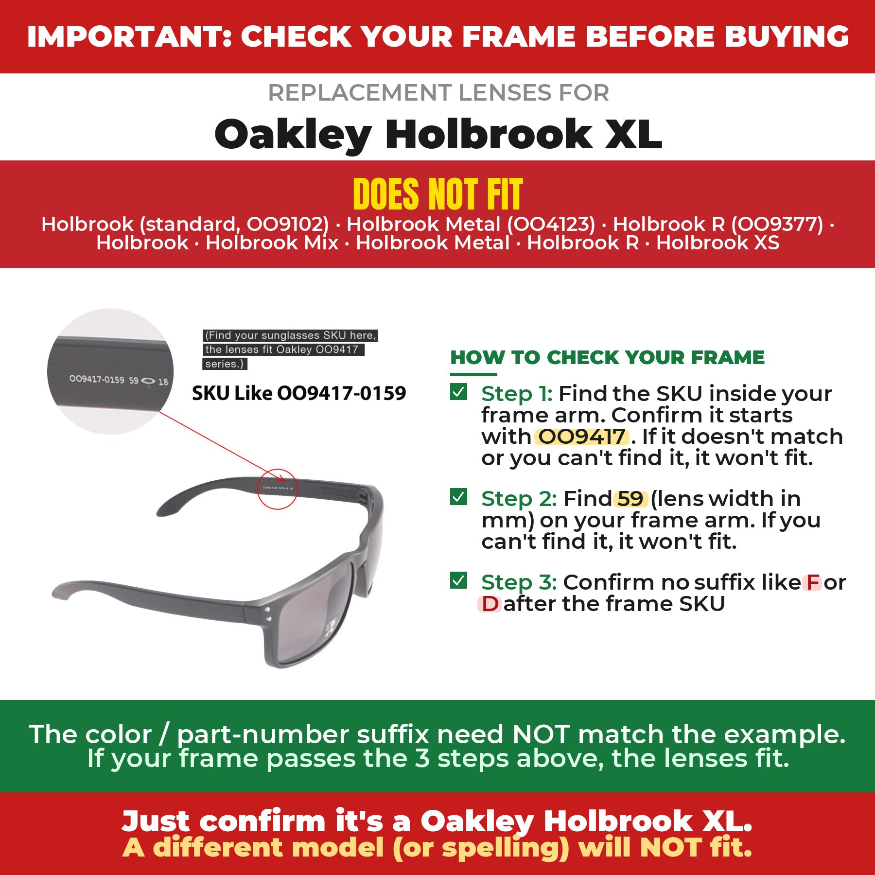Verify your Oakley Holbrook XL frame##shared
