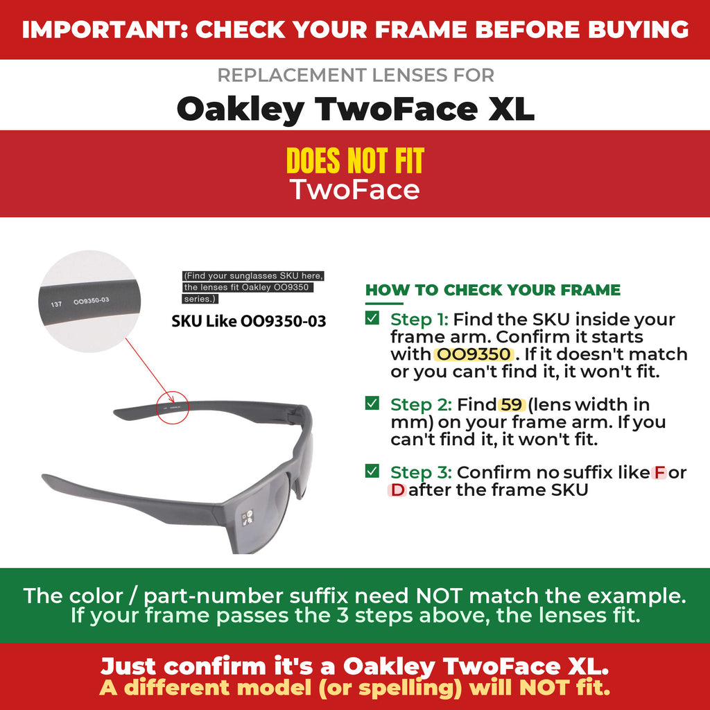 Verify your Oakley TwoFace XL frame##shared