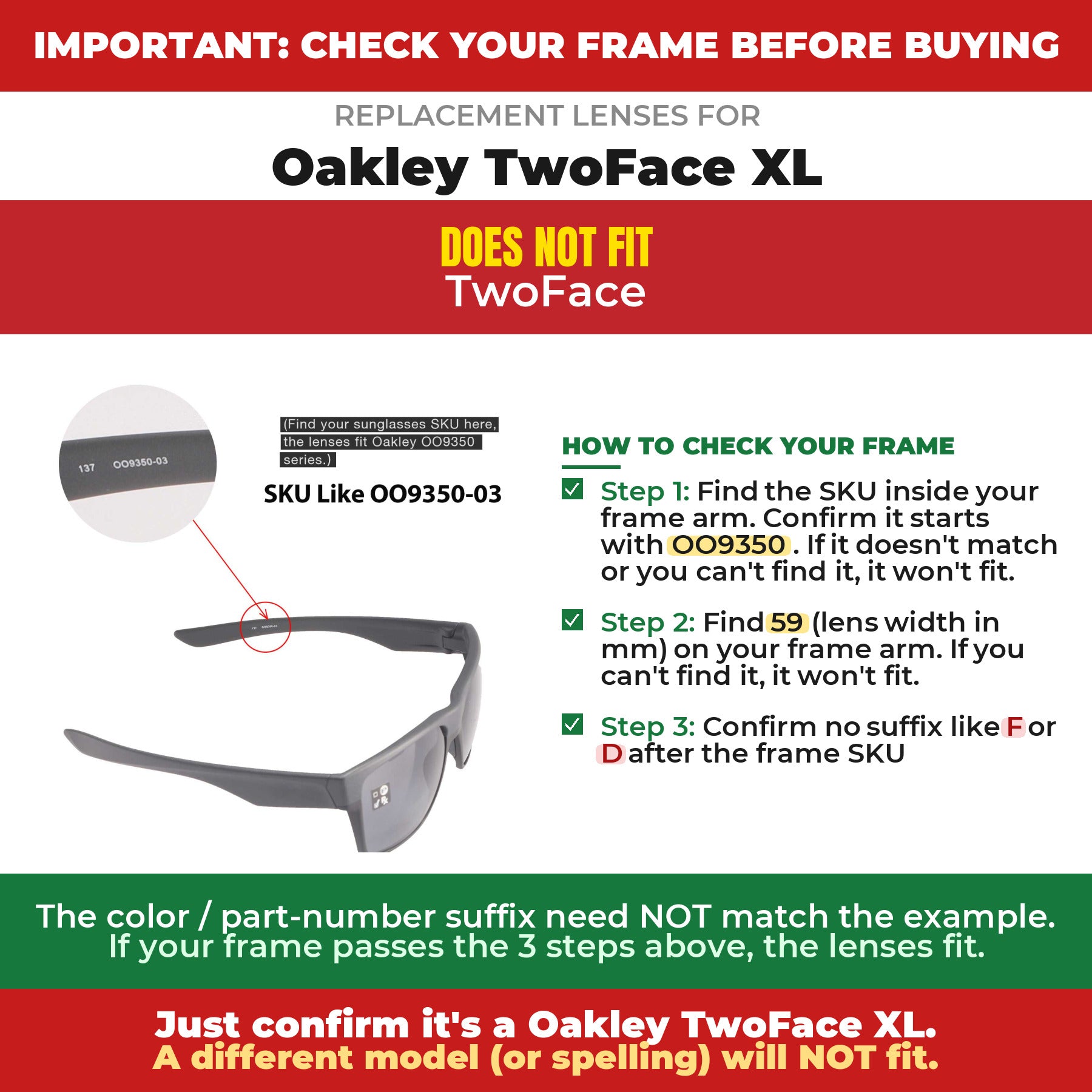Verify your Oakley TwoFace XL frame##shared