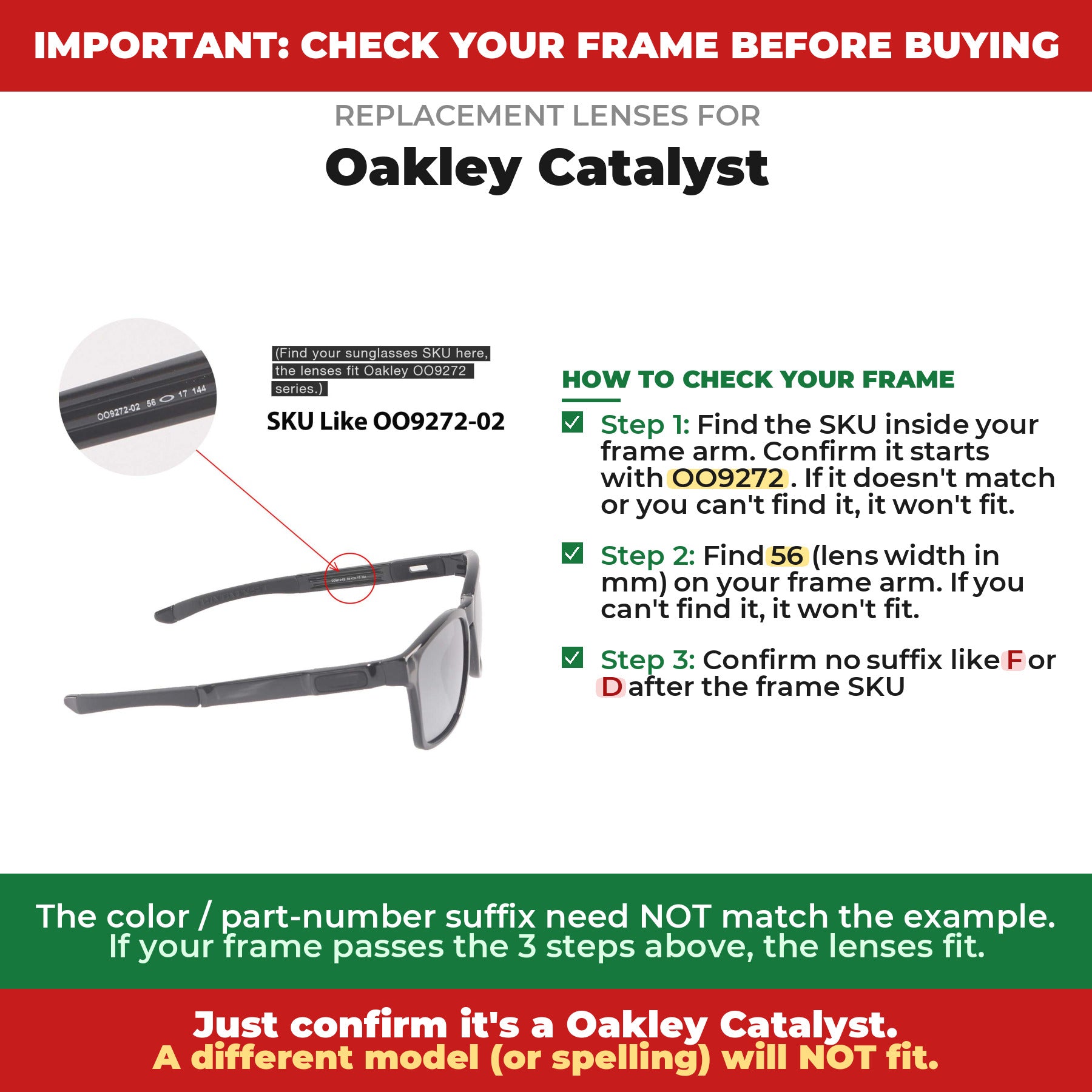 Verify your Oakley Catalyst frame##shared