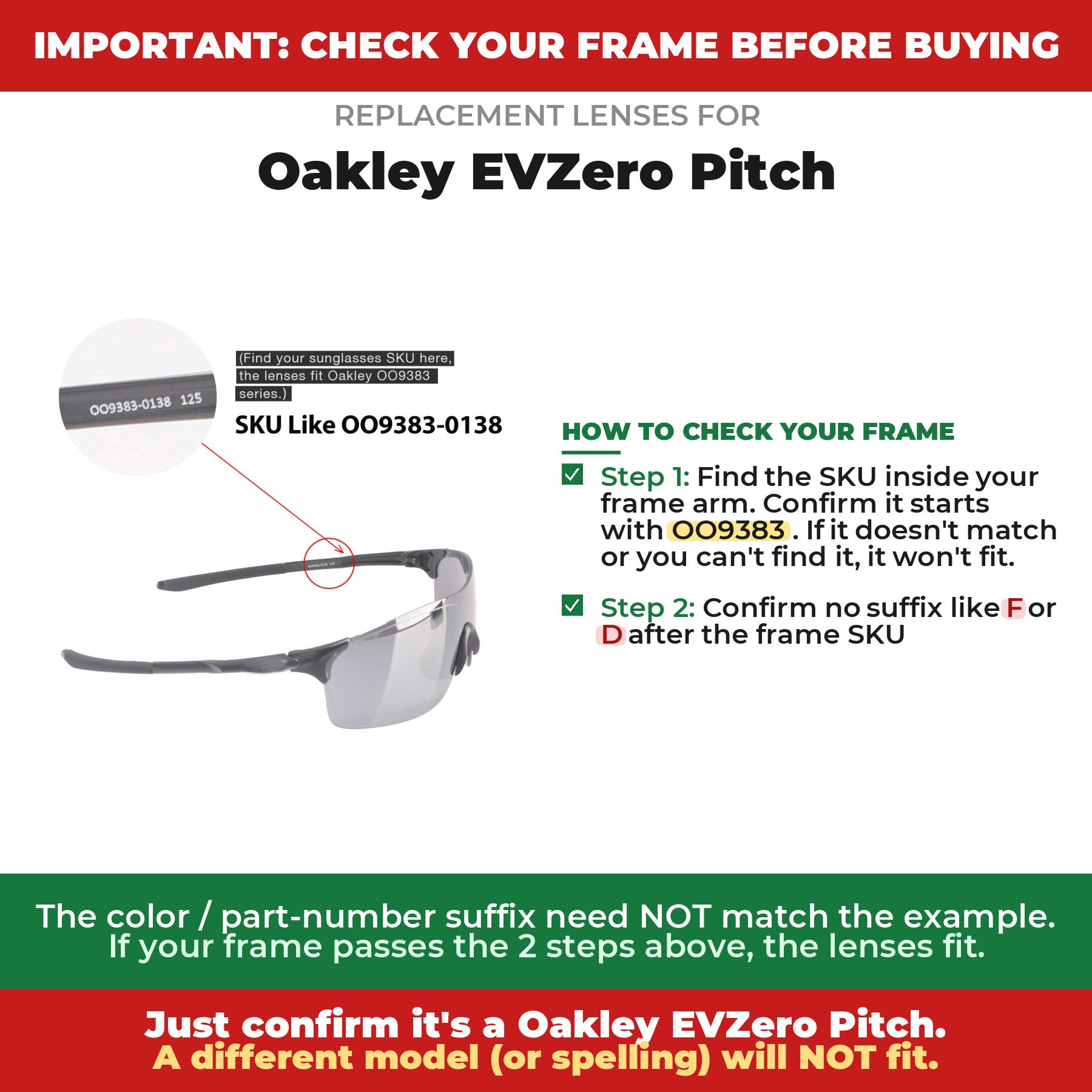 Verify your Oakley EVZero Pitch frame##shared