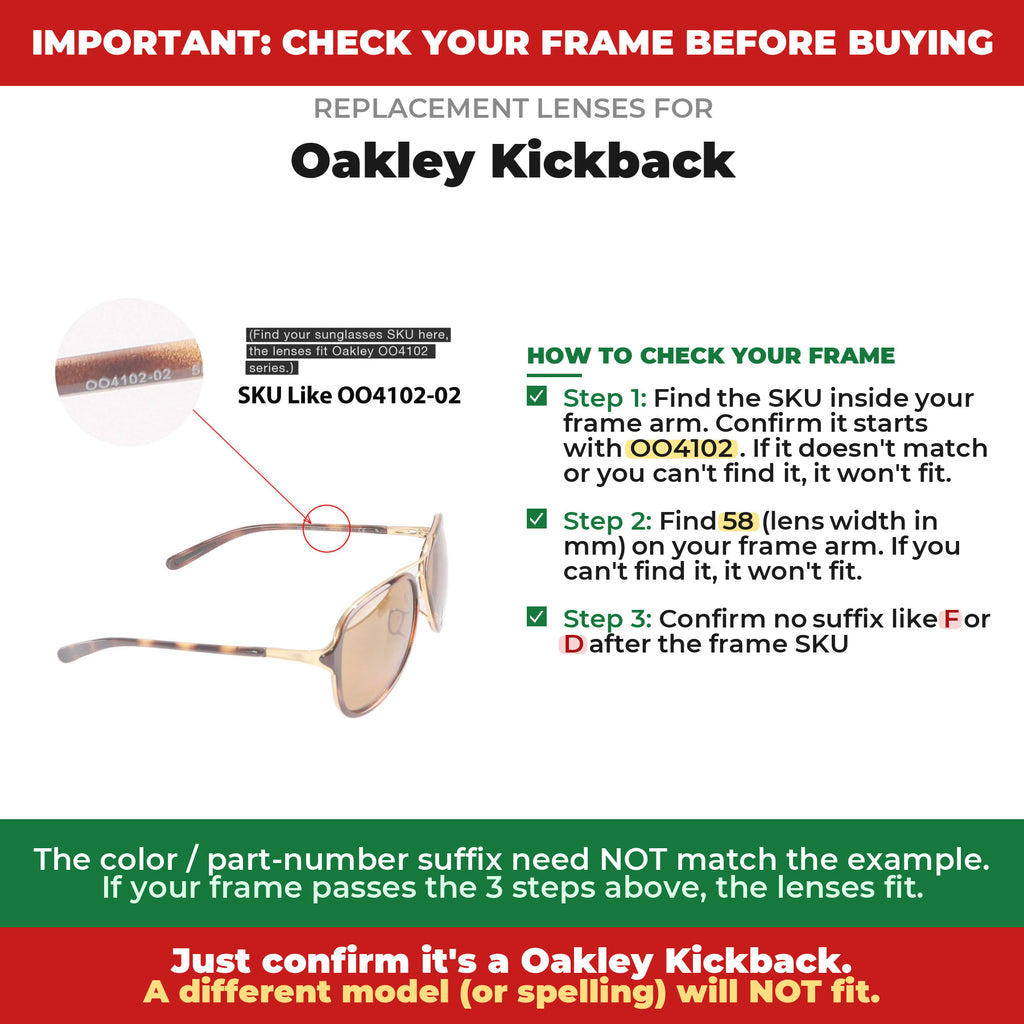 Verify your Oakley Kickback frame##shared