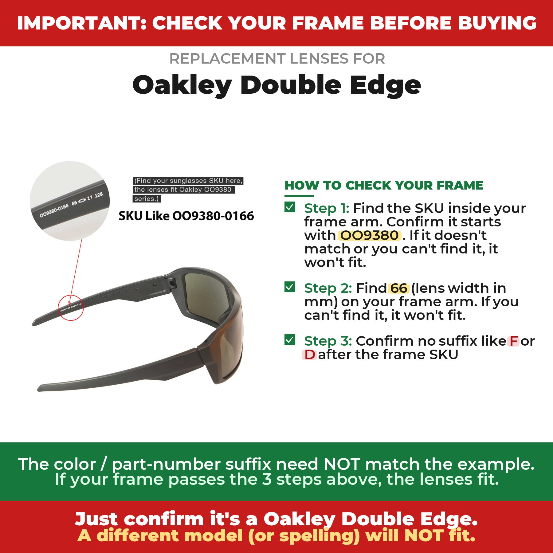 Verify your Oakley Double Edge frame##shared