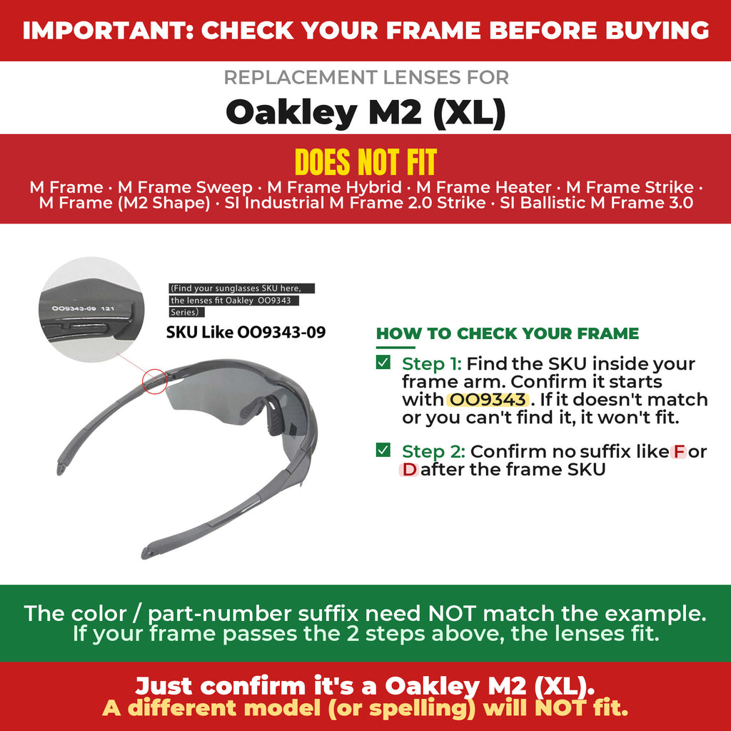 Verify your Oakley M2 (XL) frame##shared
