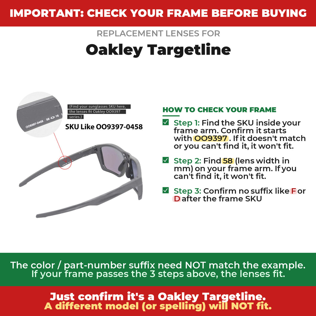 Verify your Oakley Targetline frame##shared