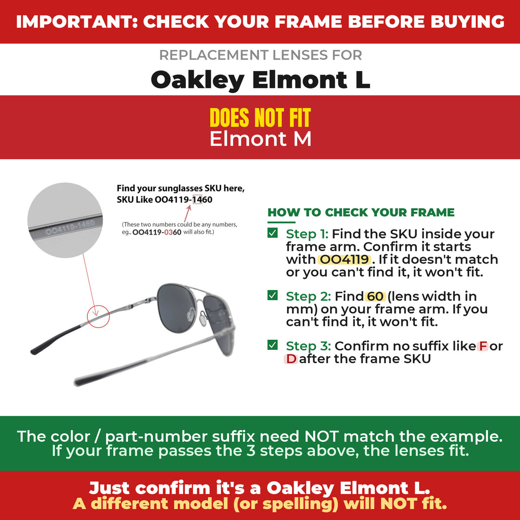Verify your Oakley Elmont L frame##shared