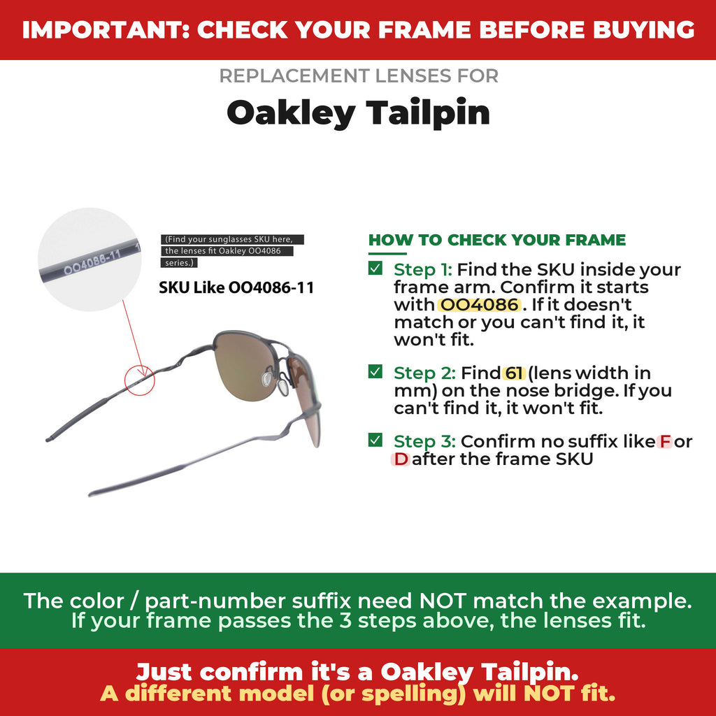 Verify your Oakley Tailpin frame##shared