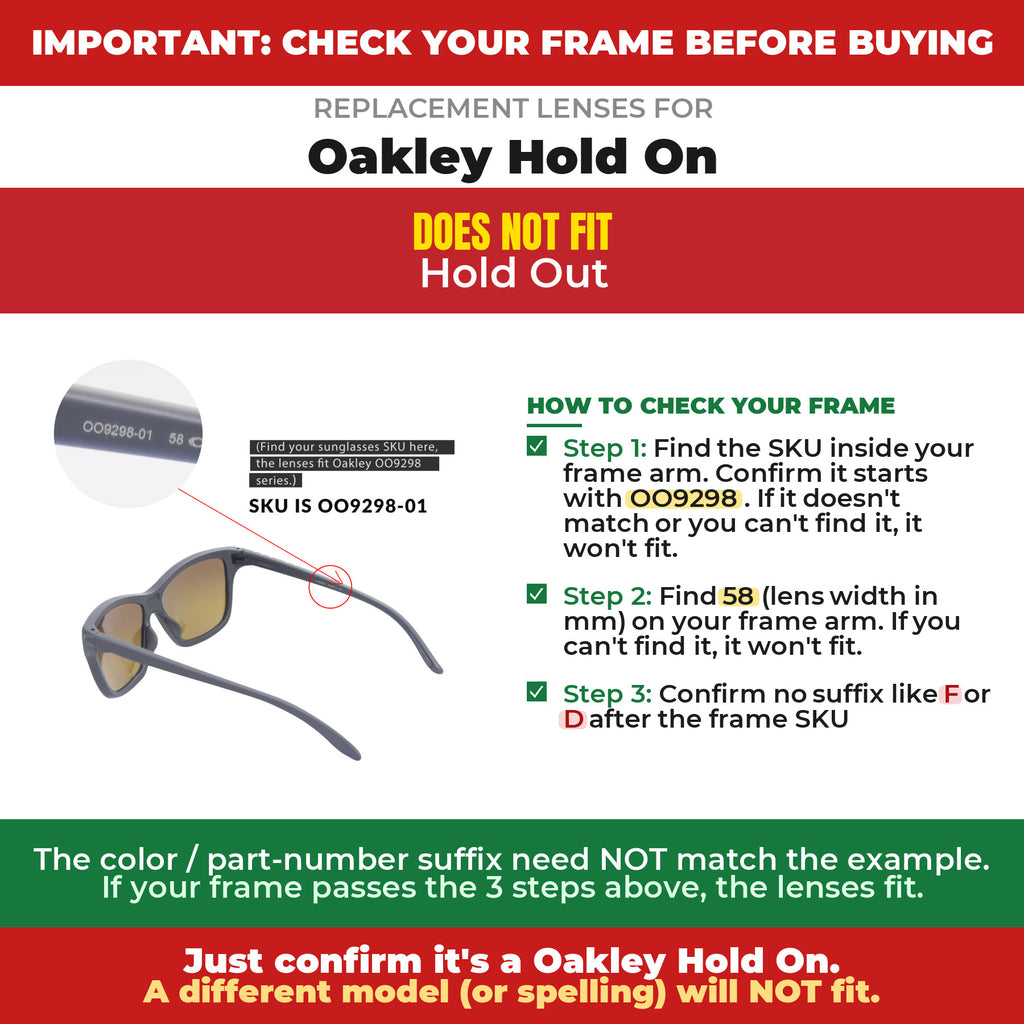 Verify your Oakley Hold On frame##shared