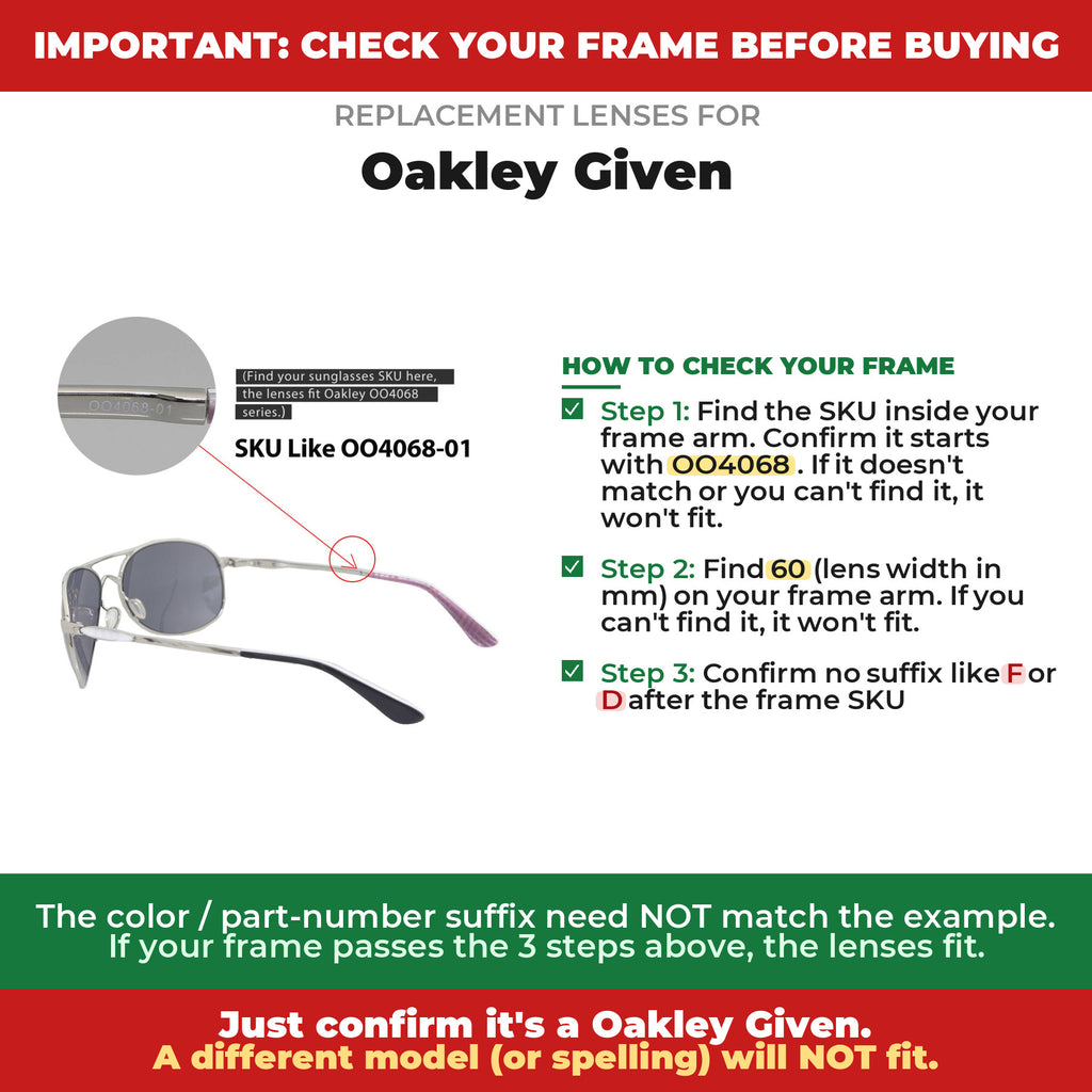 Verify your Oakley Given frame##shared