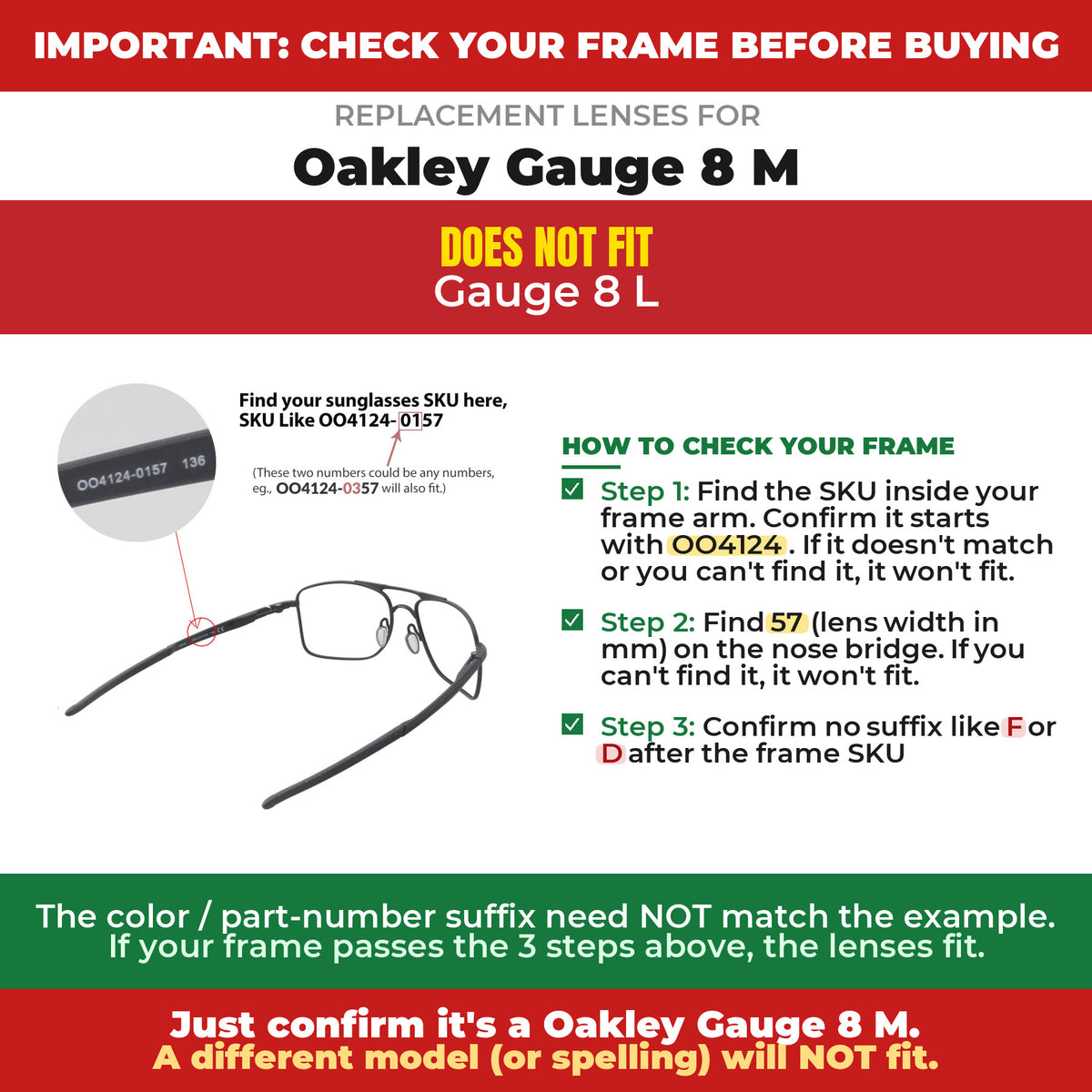 Verify your Oakley Gauge 8 M frame##shared