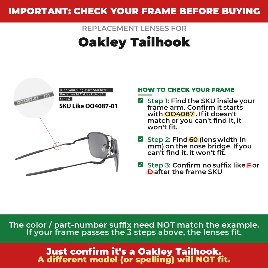 Verify your Oakley Tailhook frame##shared