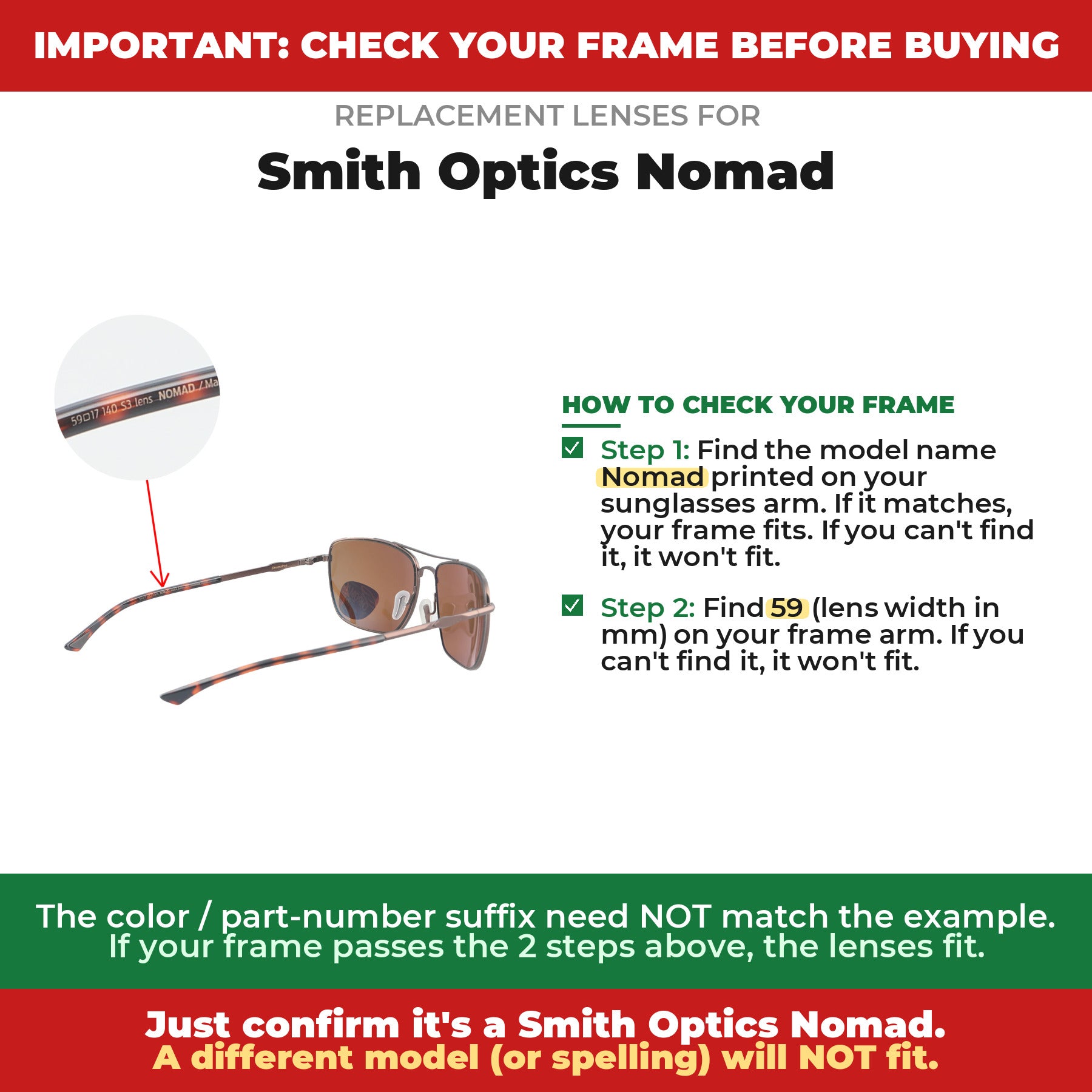 Verify your Smith Optics Nomad frame##shared