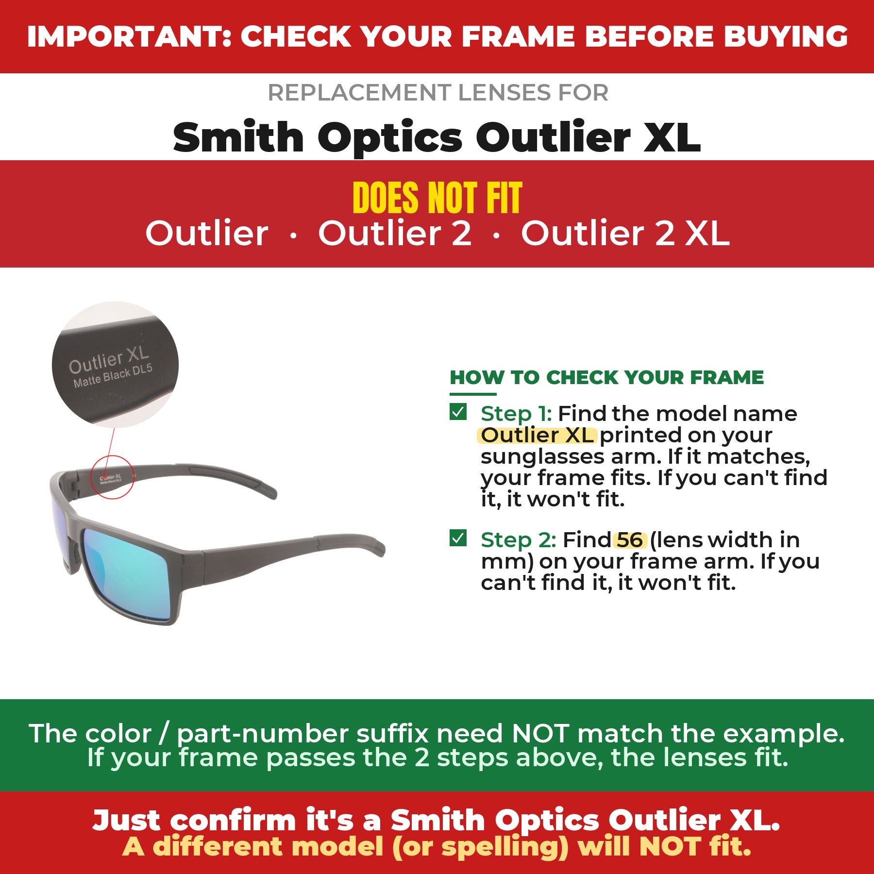 Verify your Smith Optics Outlier XL frame##shared