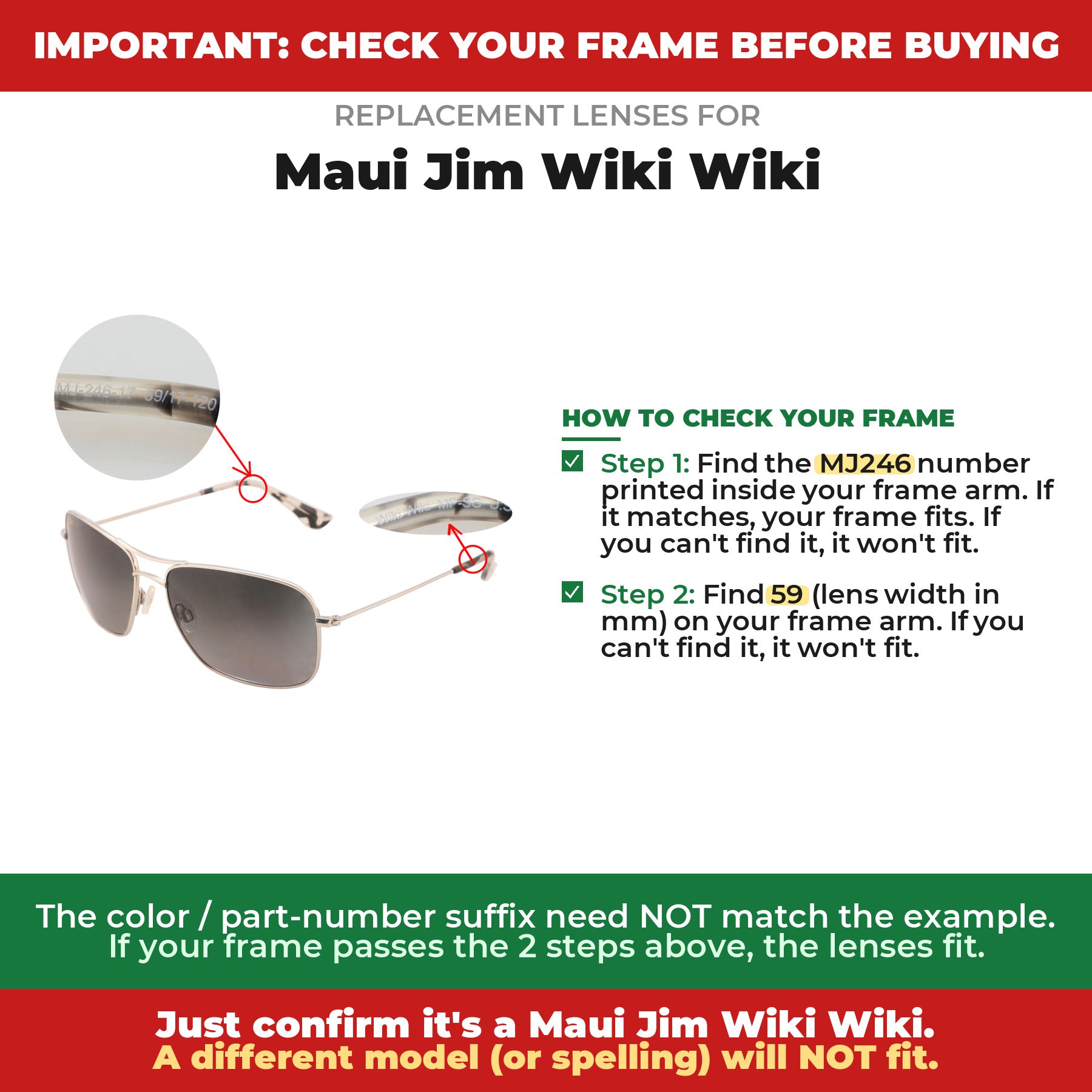 Verify your Maui Jim Wiki Wiki frame##shared