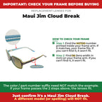 Verify your Maui Jim Cloud Break frame##shared