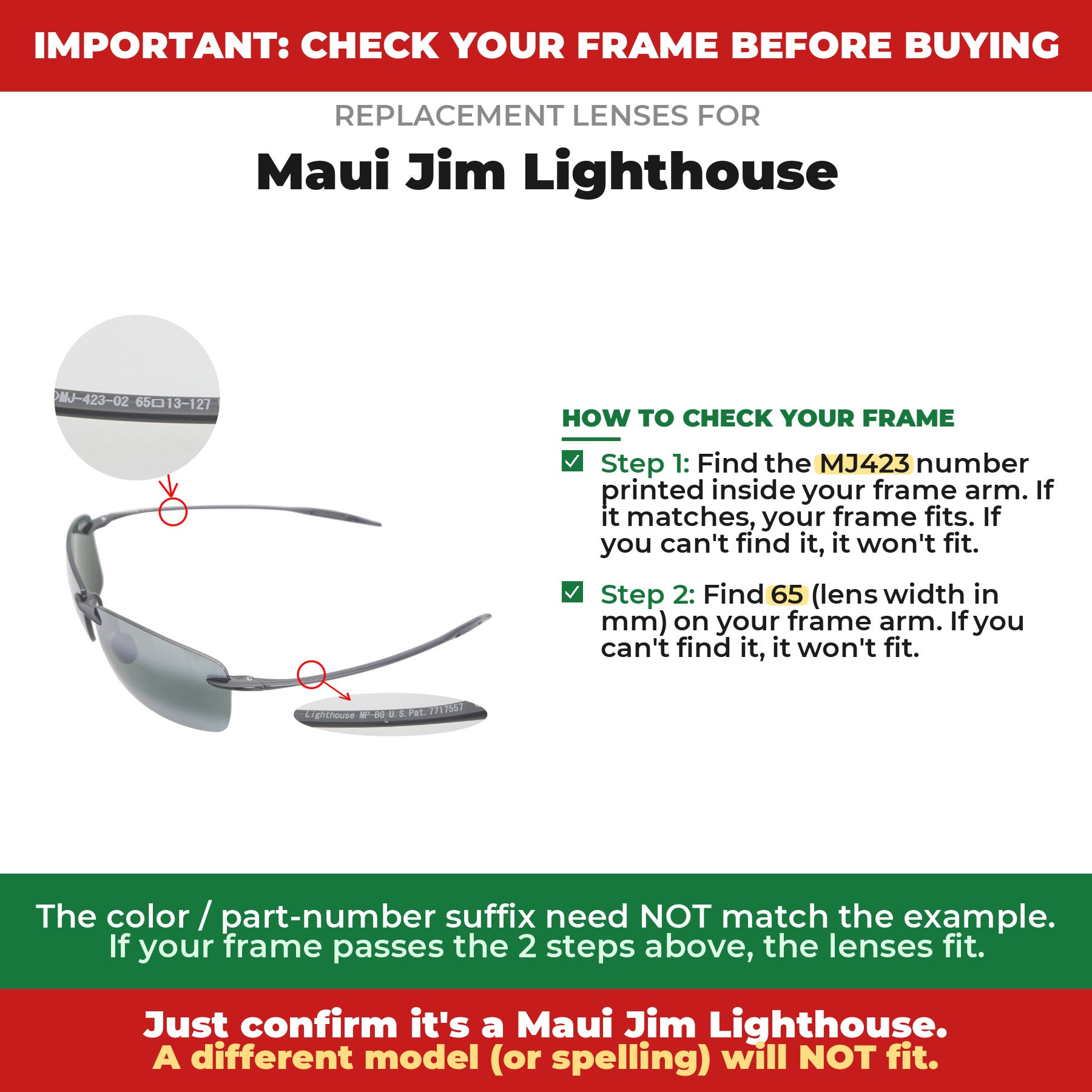 Verify your Maui Jim Lighthouse frame##shared