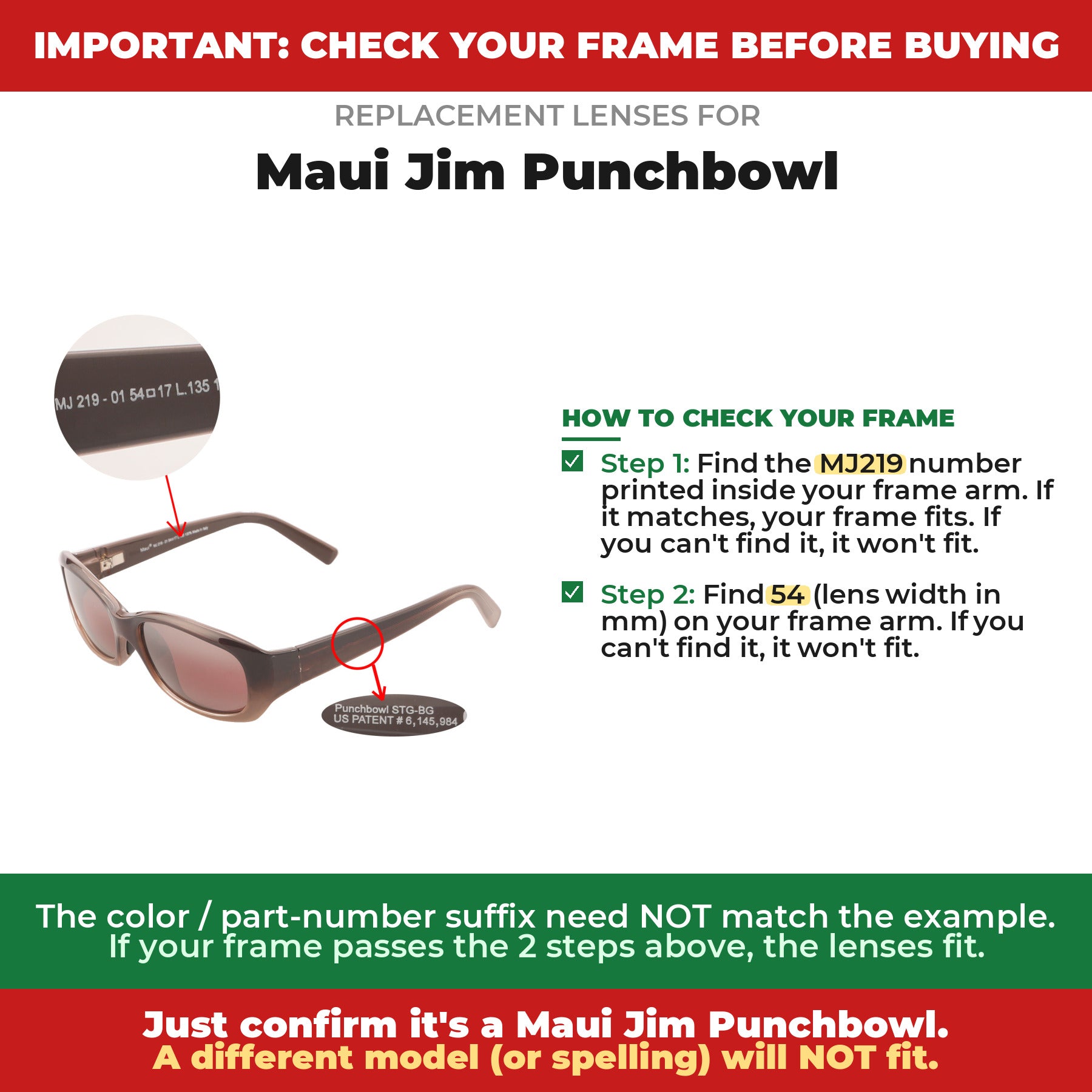 Verify your Maui Jim Punchbowl frame##shared