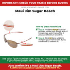 Verify your Maui Jim Sugar Beach frame##shared