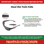 Verify your Maui Jim Twin Falls frame##shared