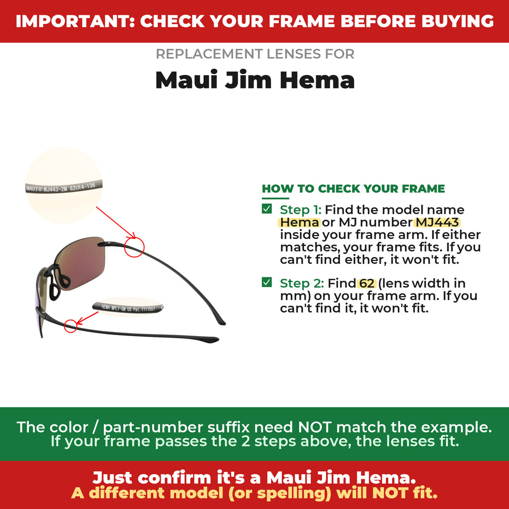 Verify your Maui Jim Hema frame##shared