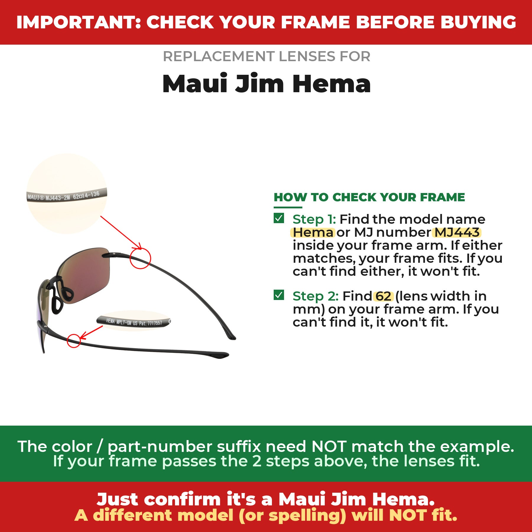 Verify your Maui Jim Hema frame##shared