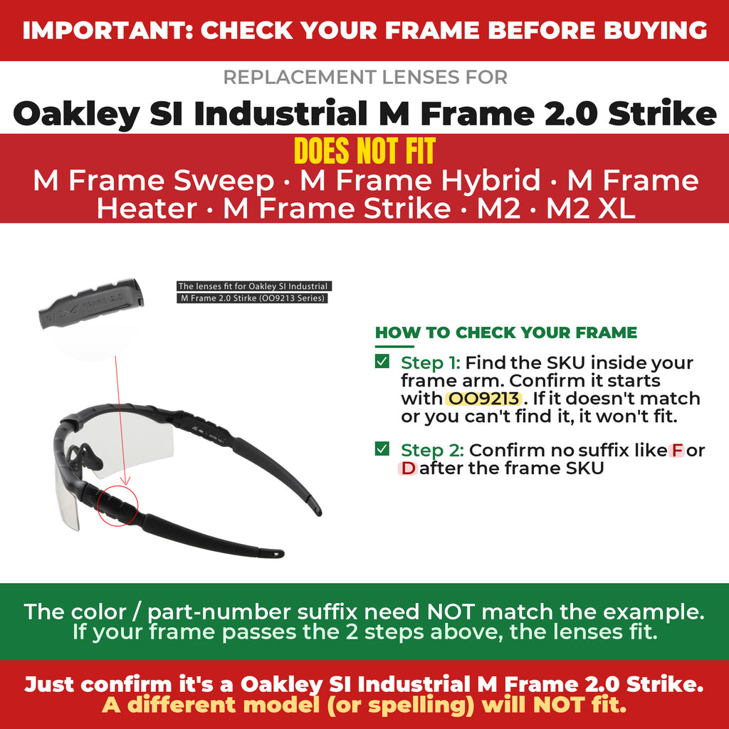 Verify your Oakley SI Industrial M Frame 2.0 Strike frame##shared
