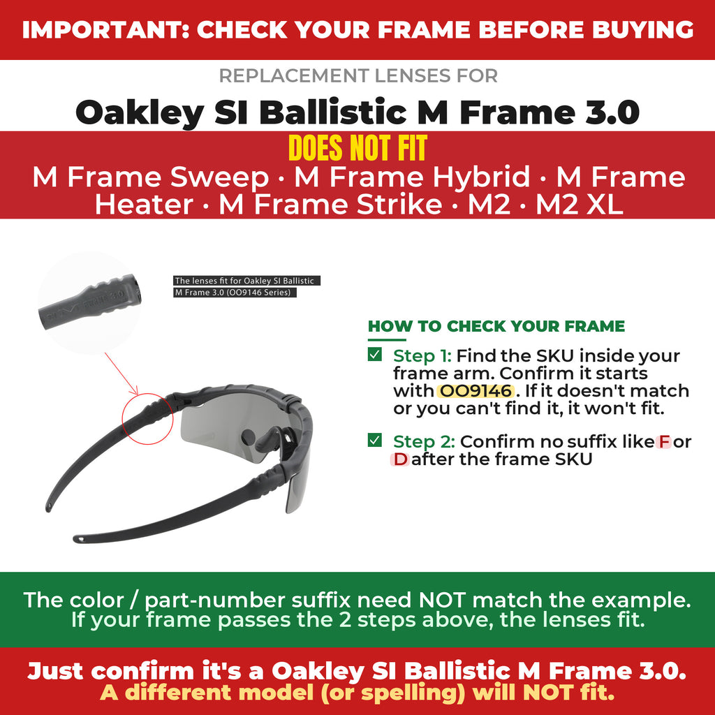 Verify your Oakley SI Ballistic M Frame 3.0 frame##shared