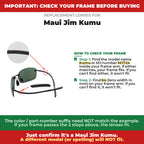 Verify your Maui Jim Kumu frame##shared