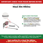 Verify your Maui Jim Hikina frame##shared