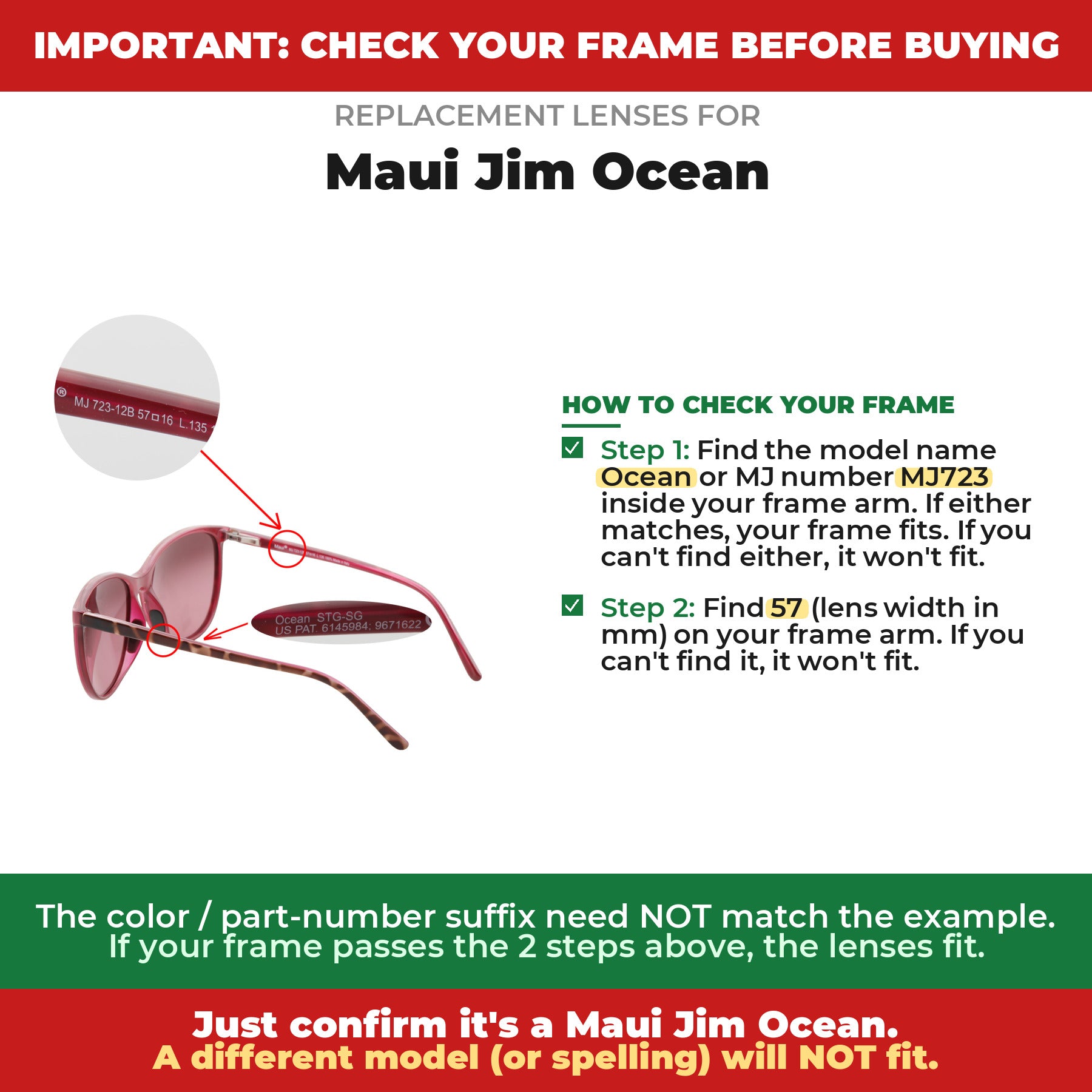Verify your Maui Jim Ocean frame##shared