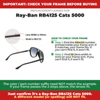 Verify your Ray-Ban RB4125 Cats 5000 frame##shared