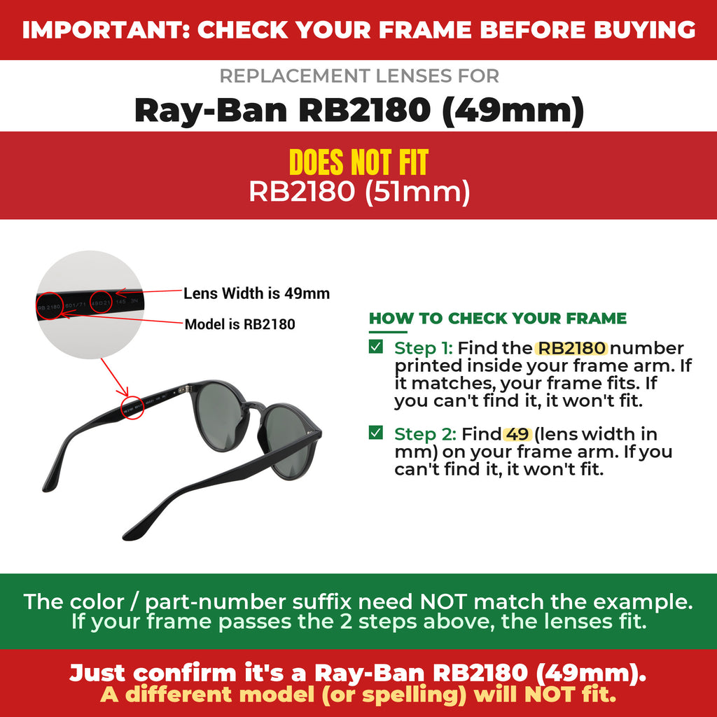 Verify your Ray-Ban RB2180 (49mm) frame##shared