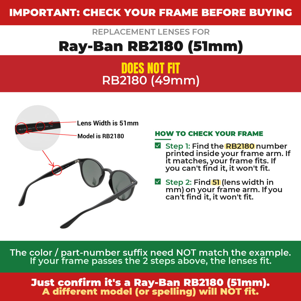 Verify your Ray-Ban RB2180 (51mm) frame##shared
