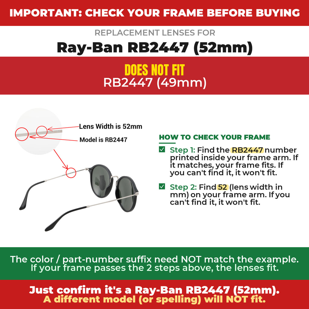 Verify your Ray-Ban RB2447 (52mm) frame##shared