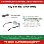 Verify your Ray-Ban RB3478 (60mm) frame##shared