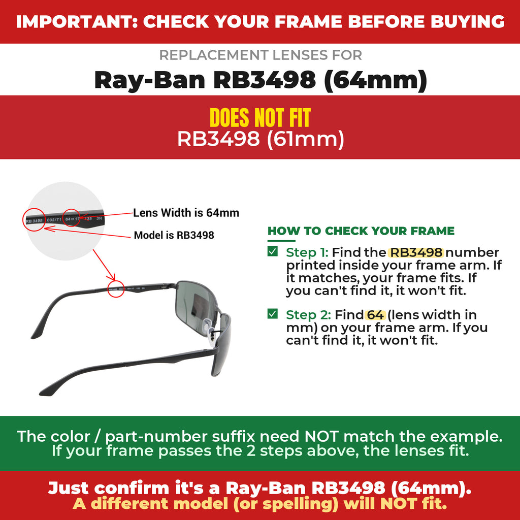 Verify your Ray-Ban RB3498 (64mm) frame##shared