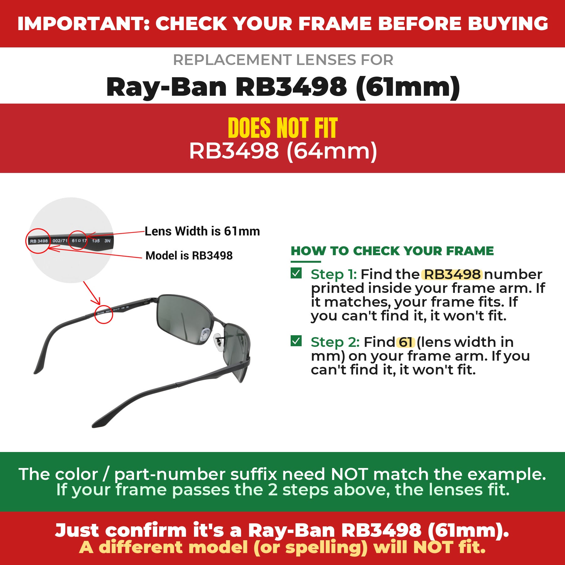 Verify your Ray-Ban RB3498 (61mm) frame##shared