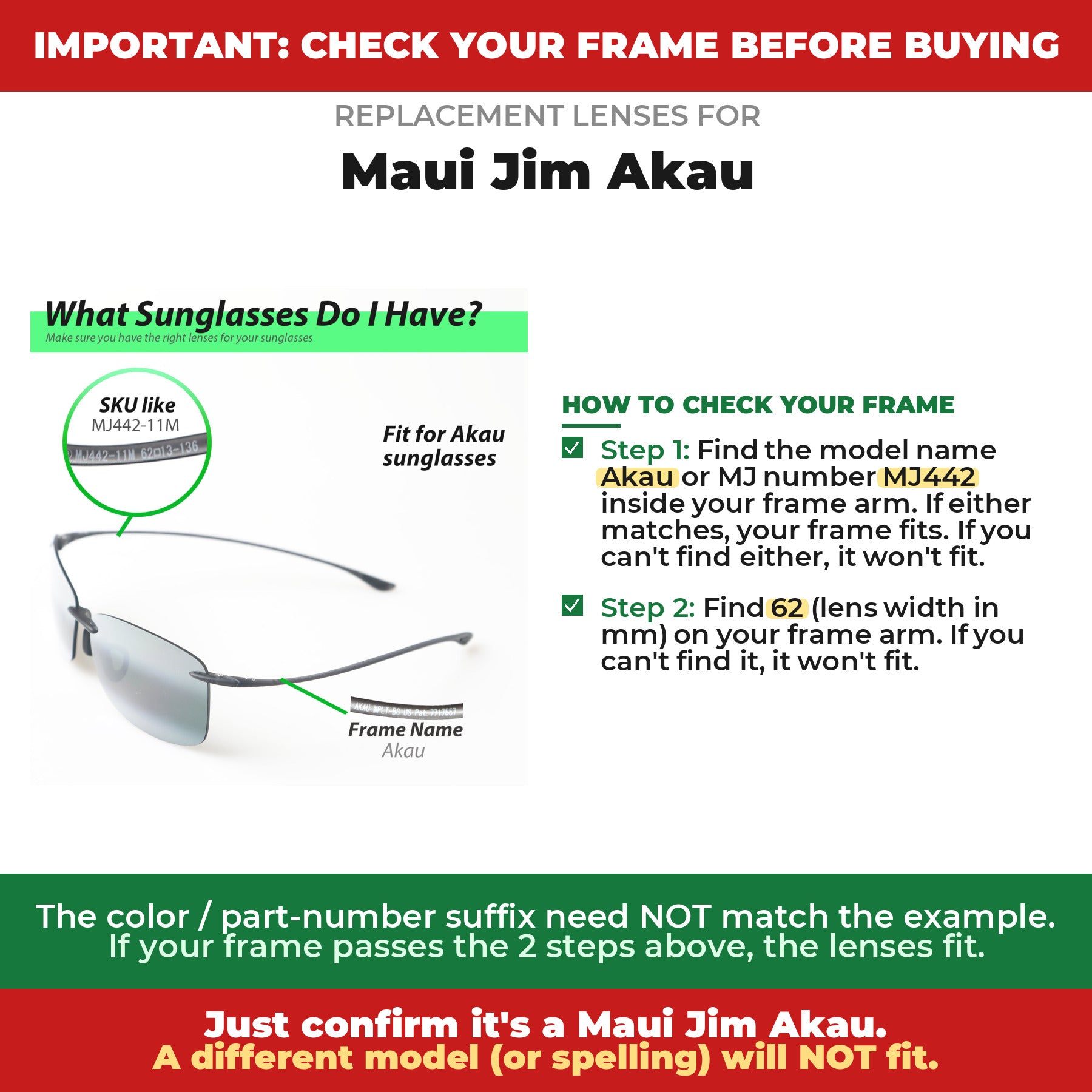 Verify your Maui Jim Akau frame##shared