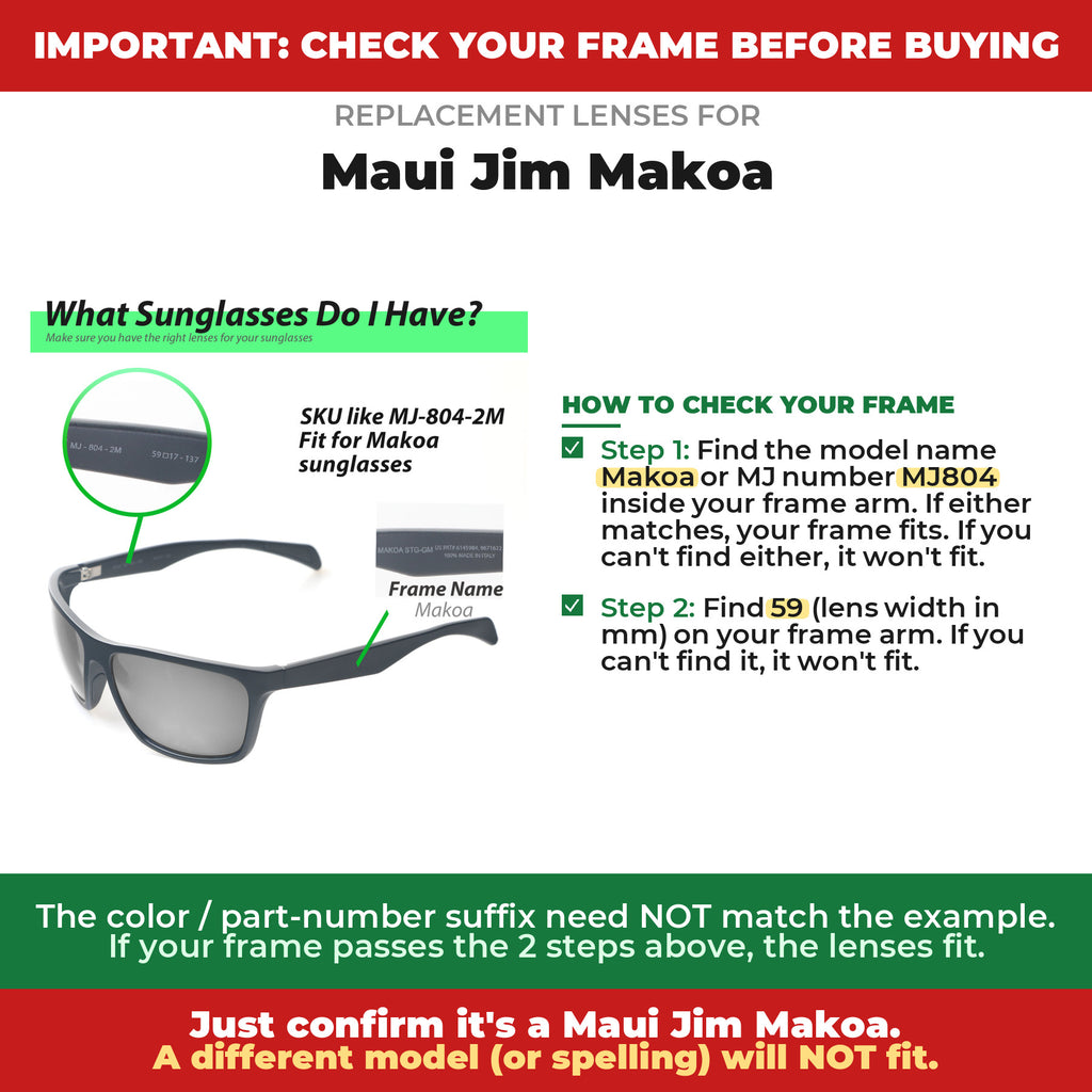 Verify your Maui Jim Makoa frame##shared