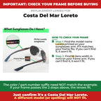 Verify your Costa Del Mar Loreto frame##shared