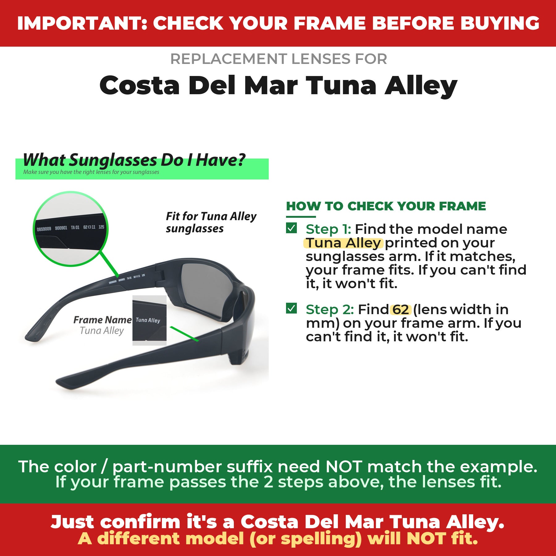 Verify your Costa Del Mar Tuna Alley frame##shared