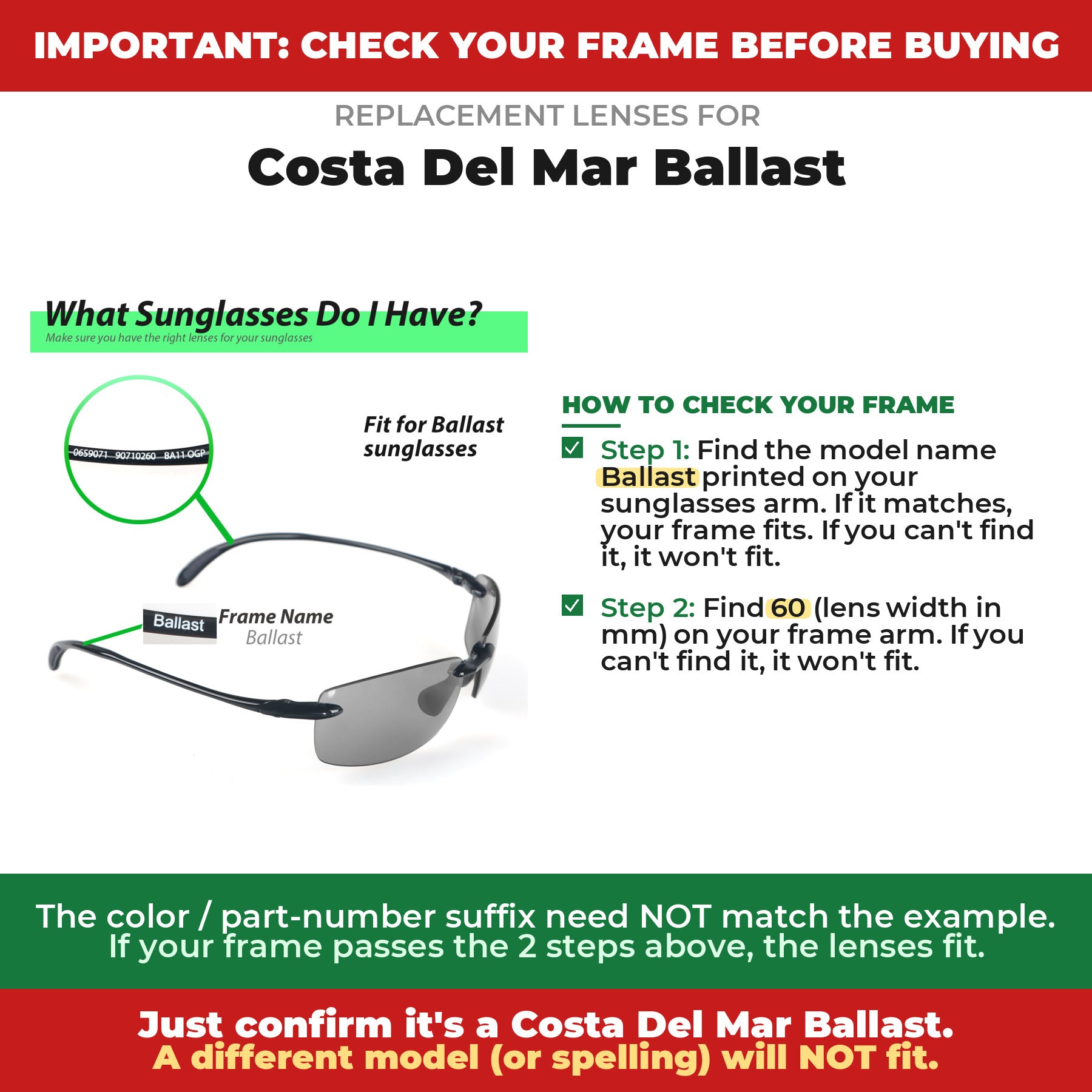 Verify your Costa Del Mar Ballast frame##shared