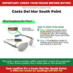Verify your Costa Del Mar South Point frame##shared