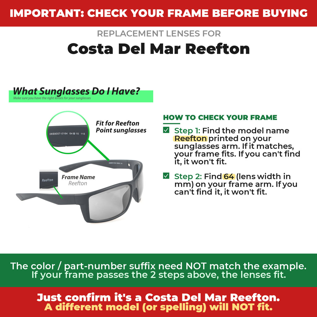 Verify your Costa Del Mar Reefton frame##shared